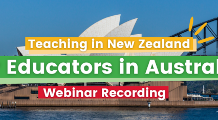 [WEBINAR] Teach in NZ for Educators in Australia